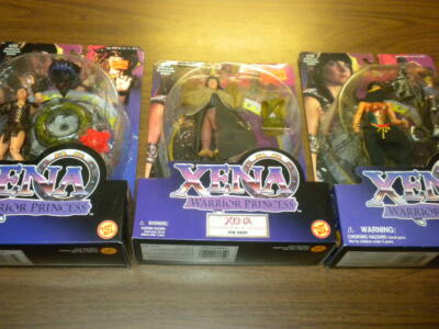 3 XENA WARRIOR PRINCESS Harem Velasca Conqueror 1999 ACTION FIGURES Toy Biz lot