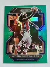 Myisha Hines Allen 2022 Panini Prizm Basketball WNBA Green Prizm #12 Mystics