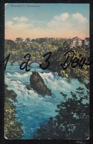 1574Q)  AK   Ansichtskarte  Rheinfall bei Neuhausen    Schweiz  - Bild 1 von 2
