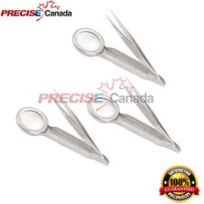 3 Pcs Magnifying Tweezers - Splinter Forceps With Magnifier 3.5" - First Aid