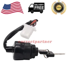 IGNITION KEY SWITCH ASSEMBLY W/ KEYS FOR YAMAHA GOLF CARTS G14 - JN3-82510-00-00