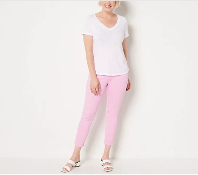 Colored hotsell cropped jeans