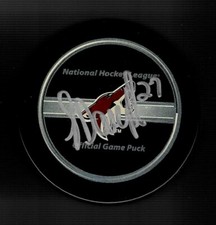 Laurent Dauphin Signed Phoenix Coyotes Official Game Puck Arizona Utah Mammoth