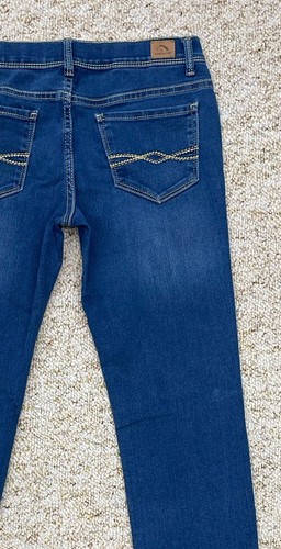 Jordache Jeans Girls size 16 Straight Leg adjustable waist Denim Stretch (27x28) - Picture 18 of 24