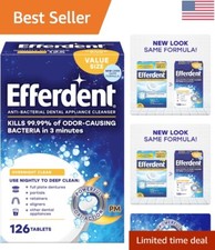 Oxi-Action Retainer Cleaner Tablets for Fresh Dental Appliances, 126-Count
