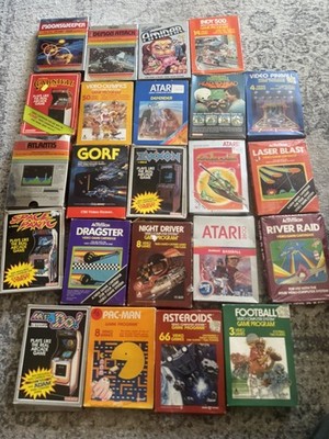 Lot of 23 Atari 2600 + Colecovision  Game Lot -- As Is + Untested