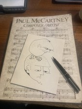 Cancionero de compositor/artista de Paul McCARTNEY 1981 partituras artísticas