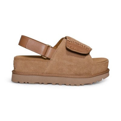 UGG GOLDENSTAR HI SLIDE SLINGBACK CHESTNUT LEATHER WOMEN'S