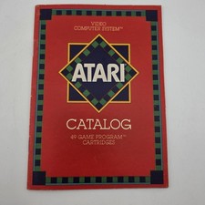 Original Vintage 1981 ATARI 2600 45 Video GAME PROGRAM CARTRIDGE CATALOG 