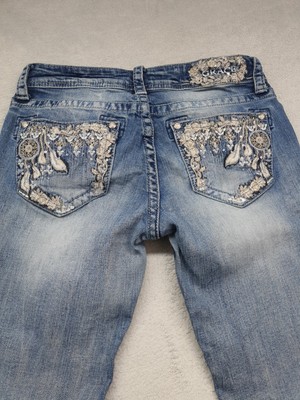 Grace in LA Y2K Jeans Low Waist Straight Leg Size 26 UK 8 EU 34 Pockets