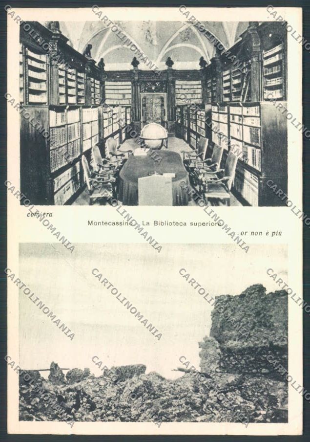 Frosinone Montecassino Biblioteca FG cartolina ZF7246
