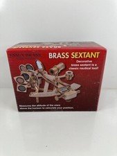 Solid Brass Sextant Nautical Navigation Instrument New In Box Decorative Design