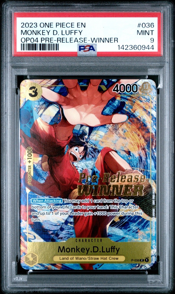 Monkey.D.Luffy (Pre-Release Tournament) (Winner) P-036 One Piece