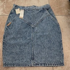 Vintage Gitano Stone Washed Jean Skirt Size 8 New With Tags!