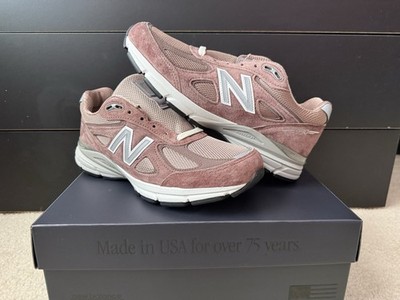 New Balance x Kith 990v4 Made in USA  Dusty Mauve  Pink Suede Sneakers