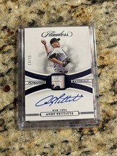 2020 Panini Flawless Any Pettitte Patch Auto 13/15 Autograph