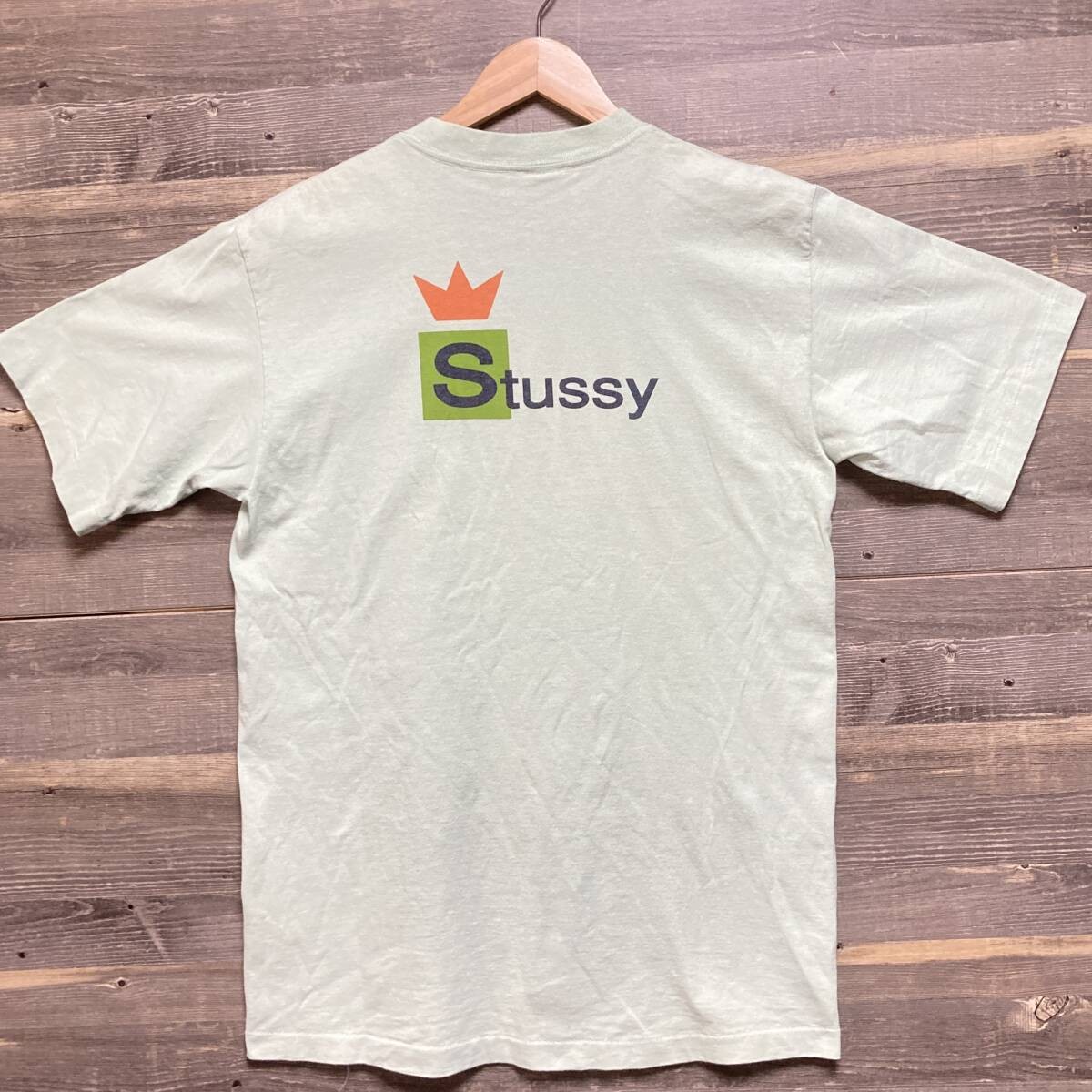 トップス old stussy shawn font T-shirt XL USA Rare Color 90s Made in USA OLD Stussy Old Shawn Font White