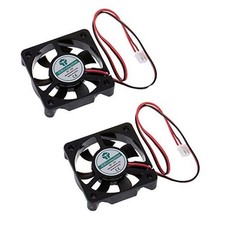 2PCS 5010 Silent Brushless Cooling Fan 2 pin Brushless 5CM Fans DC 12V 0.1A