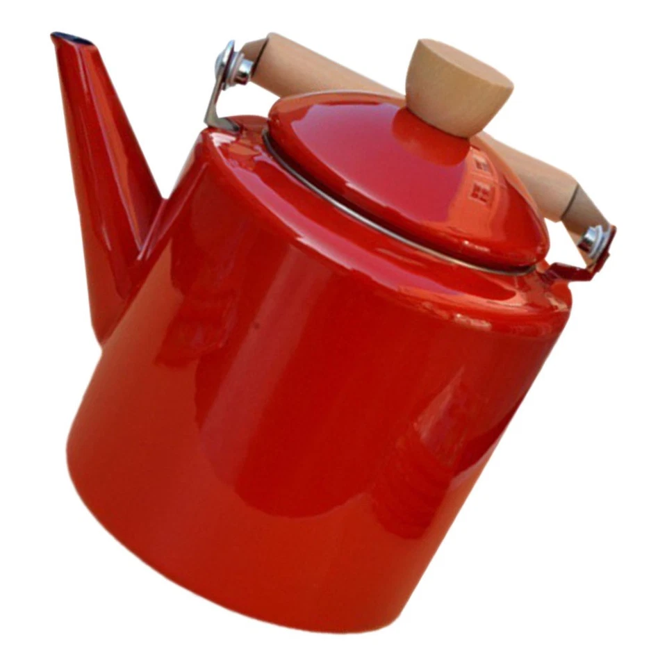  Enamel Tea Kettle Home Heating Water Kettle Large Capacity Teakettle Enamel - Image 4 of 4