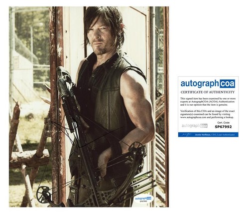 Norman Reedus "The Walking Dead" AUTOGRAPH Signed Daryl Dixon 8x10 Photo N ACOA