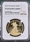 NobleSpirit GOLD 2012 W American Double Eagle $50 1oz NGC PF 69 Ultra Cameo