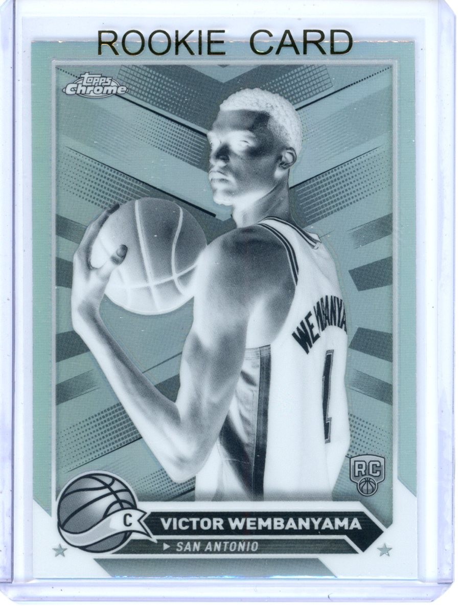 2023-24 Topps Chrome - Victor Wembanyama #1 Negative Refractor (RC)