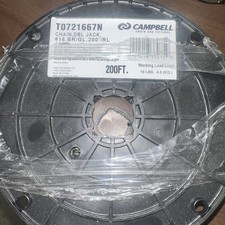 Campbell 0721667 Double Jack Chain on Reel, Brass Glo Finish, #16 Trade, 0.06" D