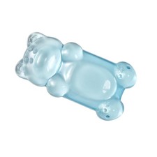 Ergonomic Silicone Gel Mouse Wrist Rest Clear Cute Bear Support Typing Blue