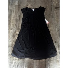 Liz Lange Maternity for Target Sleeveless Pleated Dress Ebony Black Size L NWT