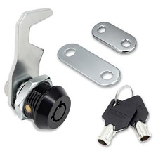 1Pack Toolbox Lock with Keys 5/8 Inch Black Cabinet Locks Keyed Alike Tubular...