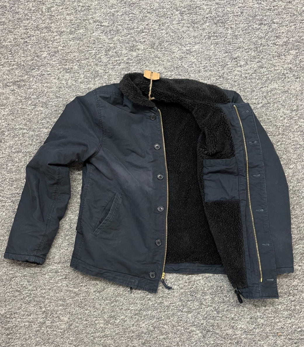 Mil-Tec WW2 USN Naval Deck Jacket - Navy Blue - 42