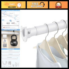 Closet Rods for Hanging Clothes, 17 to 84 Inch Heavy Duty Stepless Adjustable Cl