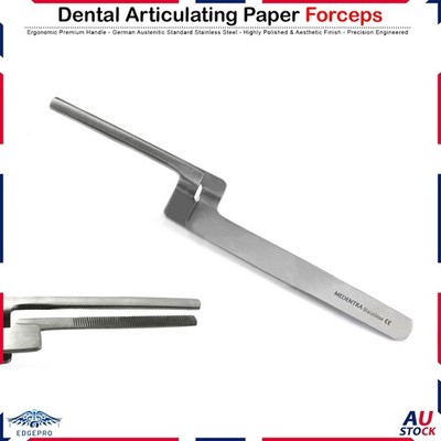 Miller Articulating Paper Forceps Holder Straight Dental Restoration Serrated CE