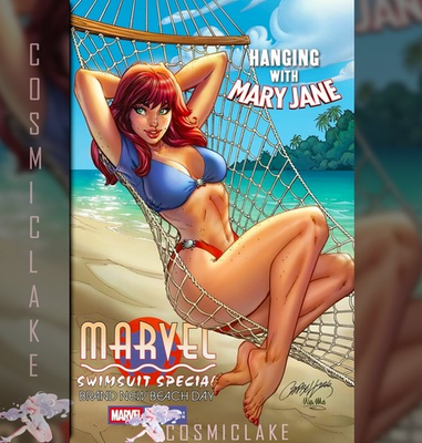 #ad Marvel Swimsuit Special Beach Day 1 JSC Campbell Mary Jane Variant Presale 7 15☆ $59.95