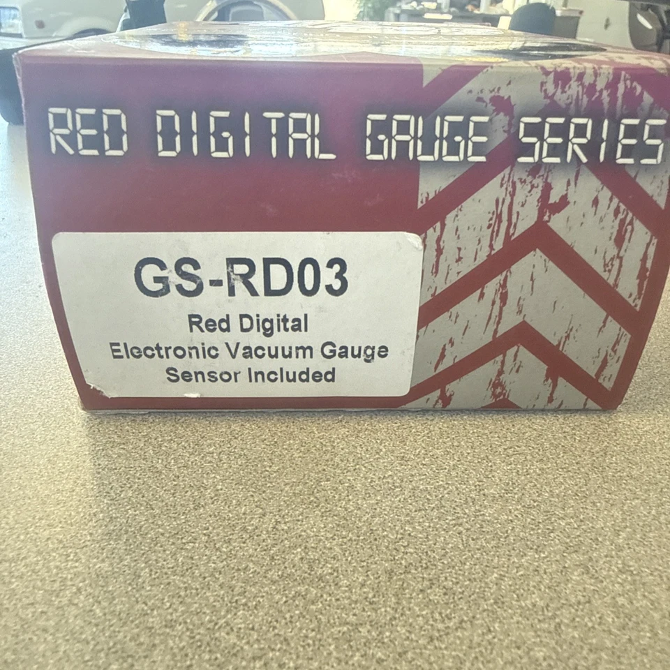 GlowShift Red Digital Electronic Vacuum Gauge With Sensor Included GS-RD03 - Image 2 of 4