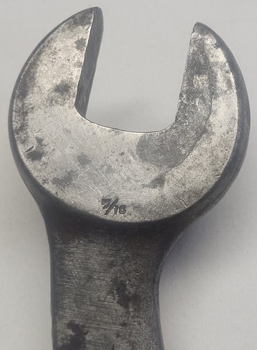 Antique JH Williams & Co #683 Light Service Wrench 10"L Offset Tool 1/2" & 7/16" - Picture 7 of 12