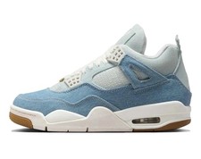 Size 9.5 - Nike Women's Air Jordan 4 Retro TEX 'Worn Blue Denim' IB6716-100