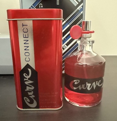 Curve Connect Cologne Liz Claiborne Men Spray 4.2 oz  NEW in Metal Tin