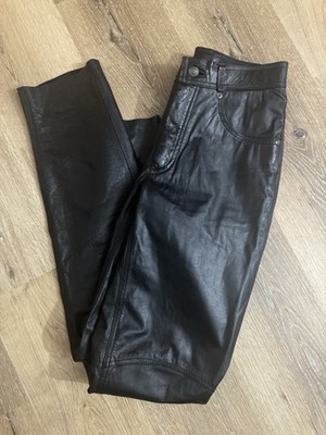 Pelle Studio Black Leather Pants Vintage 30 