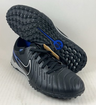Nike Tiempo Legend 10 Pro Tf Black Chrome Hyper Royal Blue DV4336-040 Size 7-7.5