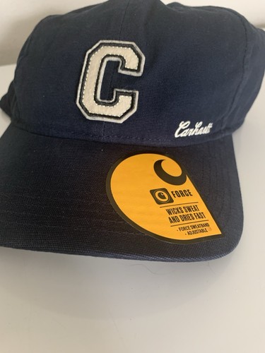 New Carhartt FORCE Canvas C Patch Cap One Size Adjustable NWT