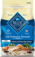 Blue Buffalo Life Protection Formula Chicken & Brown Adult Dry Dog Food, 34 lb 1.61 per pound