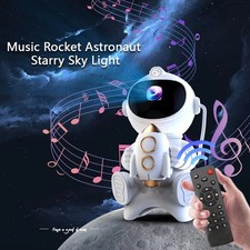 LED Galaxy Astronaut Projector Light Starry Space Night Lamp Kids Bedroom Decor