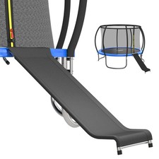 Universal Trampoline Slide Ladder for 10/12/14/15FT Trampolines, Black and Si...