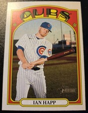 2021 Topps Heritage Baseball Ian Happ #286 Chicago Cubs