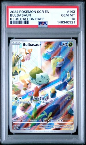PSA 10 Bulbasaur 143/142 Illustration Rare Stellar Crown Pokemon