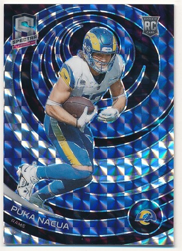 PUKA NACUA 2023 PANINI SPECTRA #189 RC ROOKIE INTERSTELLAR PRIZMS RAMS MINT SP