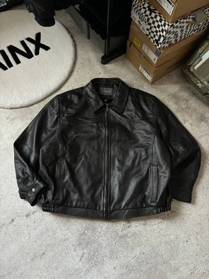 Tony Soprano Croft Barrow Leather Jacket Black Mens Size XXL | eBay