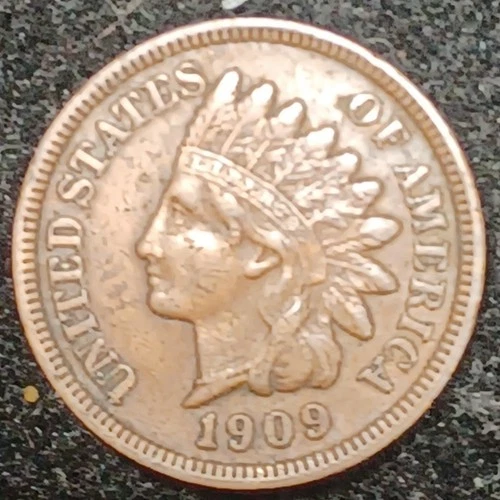 1909   Indian Cent , KM-90a ,  Extra Fine Condition ( Strong Liberty )