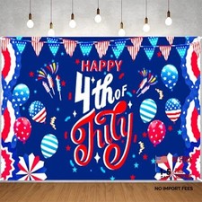 4th of July Banner Independence Day Decorations Outdoor 41  71inch Patriotic